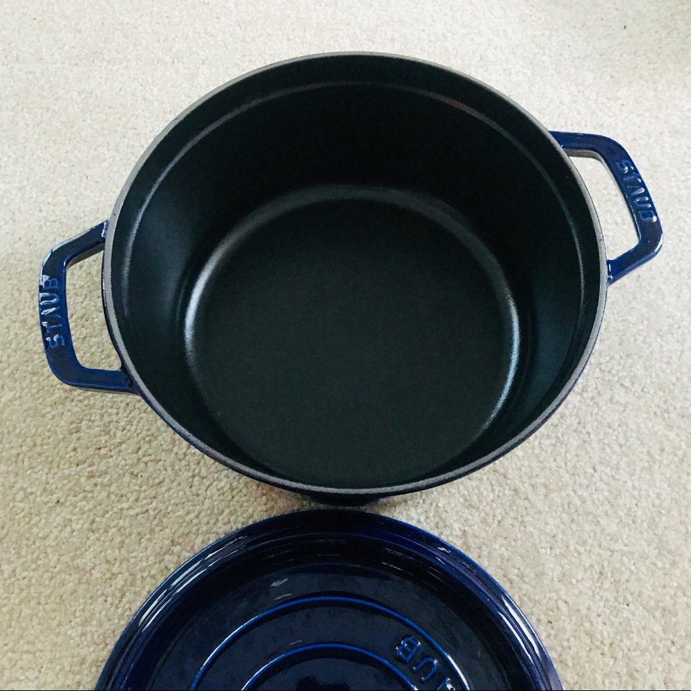 Staub 4qt 24cm cast iron blue - Picture 3 of 11